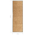 Miniatyrbild 6 av 6: vidaXL Dörrmatta tvättbar gräddvit 60x180 cm Creme