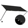 vidaXL Markis med LED 250x150 cm antracit Antracit