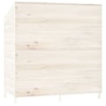 Miniatyrbild 6 av 8: vidaXL Trädgårdsbod vit 102x52x112 cm massivt granträ White