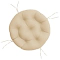 Miniatyrbild 2 av 7: vidaXL Rund dyna beige Ø 60 x11 cm oxfordtyg Beige