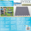 Miniatyrbild 5 av 5: INTEX Golvskydd 8 st 50x50x0,5 cm 1,9 m² grå