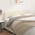 Miniatyrbild 8 av 8: vidaXL Huvudgavlar 2 st gräddvit 90x5x78/88 cm konstläder Kräm