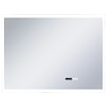 Miniatyrbild 2 av 7: vidaXL Badrumsspegel LED med touch-sensor och tidsdisplay 80x60 cm Silver