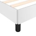 Miniatyrbild 8 av 10: vidaXL Sängram med huvudgavel vit 80x200 cm konstläder Vit