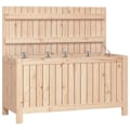 Miniatyrbild 2 av 10: vidaXL Dynbox svart 115x49x60 cm massiv furu Brun