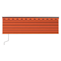 Miniatyrbild 3 av 9: vidaXL Automatisk infällbar markis med rullgardin 4,5x3m orange/brun Orange