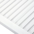 Miniatyrbild 4 av 6: vidaXL Skåpluckor lamelldesign 2 st vit 99,3x39,4 cm massiv furu Vit