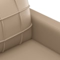 Miniatyrbild 6 av 9: vidaXL 2-sitssoffa cappuccino 140 cm konstläder Brun