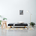 Miniatyrbild 3 av 10: vidaXL Bäddsoffa konstläder svart Svart