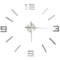 vidaXL Väggklocka 3D modern design silver 100 cm XXL Silver