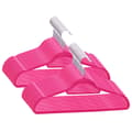vidaXL Klädgalgar 50 st halkfria rosa sammet Rosa