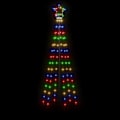 Miniatyrbild 4 av 10: vidaXL Julgranskon färgglad 108 LEDs 70x180 cm Flerfärgsdesign