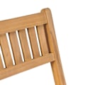 Miniatyrbild 8 av 10: vidaXL Hopfällbara barstolar 2 st massiv teak Brun