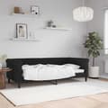 vidaXL Dagbädd svart 90x190 cm sammet Svart