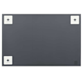 Miniatyrbild 6 av 10: vidaXL Väggspegel med LED-belysning Rektangulärt Silver