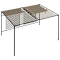 Miniatyrbild 5 av 7: vidaXL Paviljong med infällbart tak 3x4x2,3 m taupe 180 g/m² Taupe