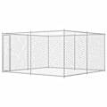 Miniatyrbild 1 av 5: vidaXL Hundgård för utomhusbruk 383x383x185 cm Silver