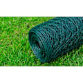 Miniatyrbild 4 av 4: vidaXL Stängselnät Hexagonal 75 cm x 25 m, 1 mm Grön