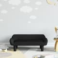 vidaXL Barnsoffa svart 70x40x24 cm sammet art