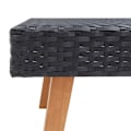 Miniatyrbild 4 av 5: vidaXL Trädgårdsbord konstrotting svart Svart