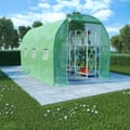 vidaXL Växthus 6,86 m² 3,43x2x2 m Grön