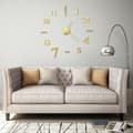 vidaXL Väggklocka 3D modern design 100 cm XXL guld Guld