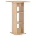 vidaXL Barbord ek 60x60x110 cm Brun