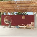 vidaXL Infällbar sidomarkis 180x600 cm röd Röd