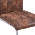 Miniatyrbild 9 av 10: vidaXL Matgrupp 9 delar konstmocka brun Brun