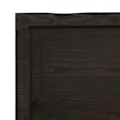 Miniatyrbild 7 av 10: vidaXL Bordsskiva mörkbrun 60x50x(2-6) cm massivt trä levande kant Brun