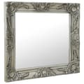 vidaXL Väggspegel barockstil 60x60 cm silver Silver
