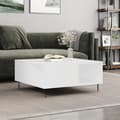 vidaXL Soffbord vit 80x80x36,5 cm konstruerat trä Vit