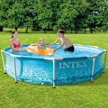 Miniatyrbild 1 av 6: INTEX Pool Beachside Metal Frame 305x76 cm