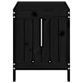 Miniatyrbild 7 av 10: vidaXL Dynbox svart 76x42,5x54 cm massiv furu Svart