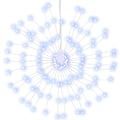 Miniatyrbild 2 av 9: vidaXL Julbelysning 140 LED kallvit 17 cm Cold white