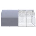 Miniatyrbild 4 av 9: vidaXL Hönsbur för utomhusbruk 3x4x2 m galvaniserat stål Silver