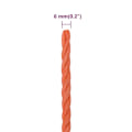 Miniatyrbild 5 av 6: vidaXL Rep orange 6 mm 100 m polypropylen