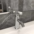 vidaXL Badrumsblandare silver 130x180 mm Silver