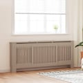 Miniatyrbild 1 av 9: vidaXL Elementskydd MDF 205 cm Brun