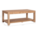 Miniatyrbild 5 av 5: vidaXL Soffbord 100x50x40 cm massiv teak Brun