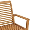 Miniatyrbild 5 av 6: vidaXL Trädgårdsbänk 112 cm massiv teak Brun