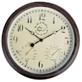 Miniatyrbild 2 av 2: Esschert Design Stationsklocka med termo-hygrometer 30,5 cm TF008 Brun