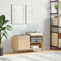 vidaXL Stereobänk sonoma-ek 85x38x48 cm konstruerat trä Brun