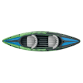 Miniatyrbild 5 av 10: INTEX Uppblåsbar kajak Challenger K2 351x76x38 cm 68306NP Grön
