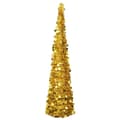 vidaXL Pop-up plastgran guld 180 cm PET Guld