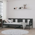 Miniatyrbild 4 av 10: vidaXL Dagbädd grå 80x200 cm massiv furu Grå