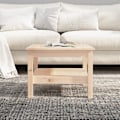 Miniatyrbild 4 av 7: vidaXL Soffbord 55x55x40 cm massivt furu Brun