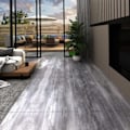 Miniatyrbild 1 av 7: vidaXL Självhäftande PVC-golvbrädor 2,51 m² 2 mm mattgrå trä grå
