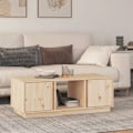 Miniatyrbild 1 av 9: vidaXL Soffbord 110x50x40 cm massiv furu Brun