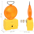 Miniatyrbild 8 av 9: vidaXL Bygglampor 4 st med batterier 18x8x37 cm